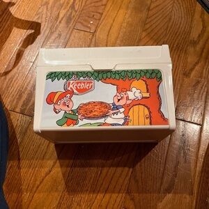 RARE Vintage KEEBLER CRUSTWORTHY RECIPES Plastic Box RARE Advertising Read